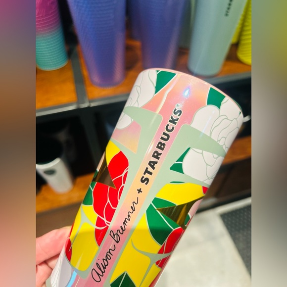 Starbucks Artist Alison Bremmer Ceramic Cup Abstract Floral Hot Tumbler New 2024 - Picture 4 of 13